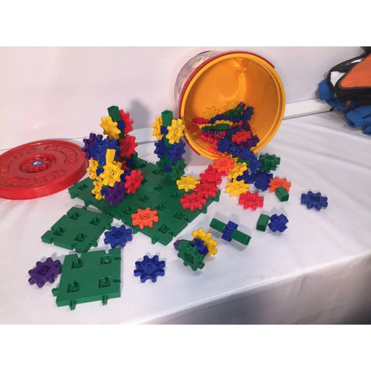Gears!Gears!Gears!® Tub Super Building Set Supports STEM - 130+ Pcs A+ Stuff A+ Stuff Building Toys
