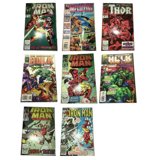IRONMAN - HULK - THOR Mixed Lot of Vintage ComicBooks Marvel Comic A+ Stuff A+ Stuff comic books