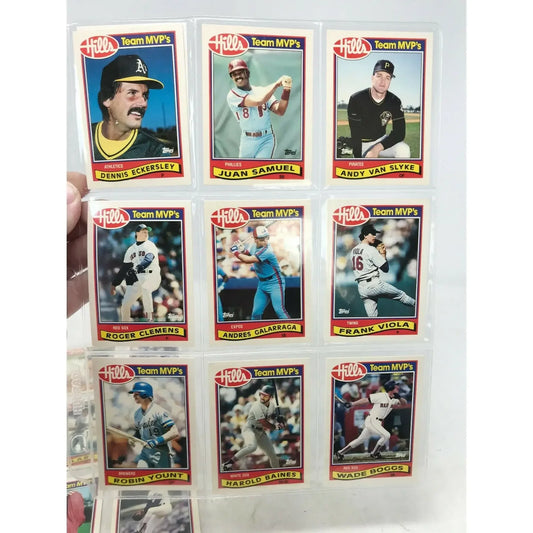 1989 Topps HILLS Team MVPs (19 Cards) Hershiser, Brett, Clemens TOPPS