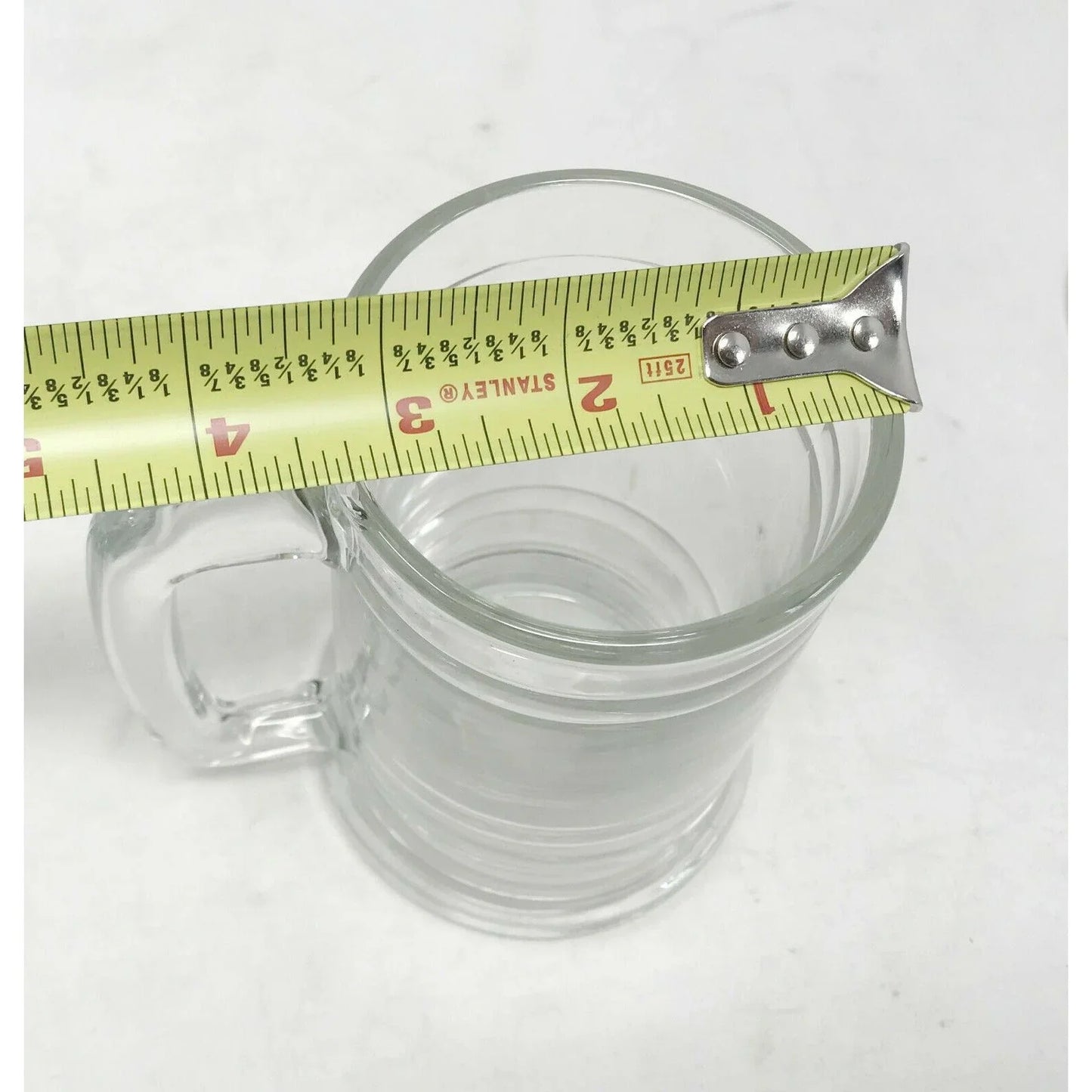 Classic BEER MUG Heavy Glass Beer Mug With Thick Handles Unbranded A+ Stuff Glass