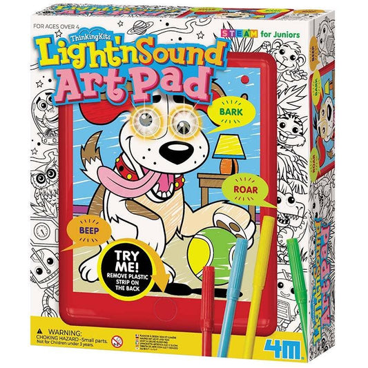 4M Light N Sound Art Pad-Arts & Crafts for 4+ - A+ Stuff