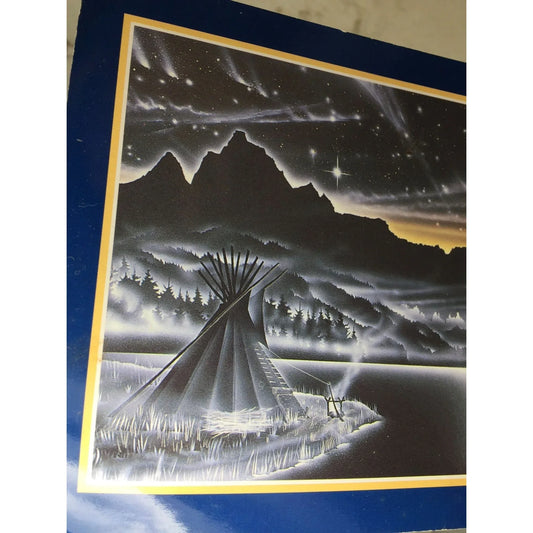 Daybreak - Art Postcard - Michael L. Willcuts, Minniconjou Sioux Airbrush / Watercolor Willcuts A+ Stuff