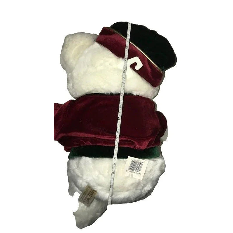 Dandee White Christmas Teddy bear 2002 Edition - Holiday collectible bear - Stuffed animal plush Vintage Teddy Bear DanDee A+ Stuff Stuffed Animals