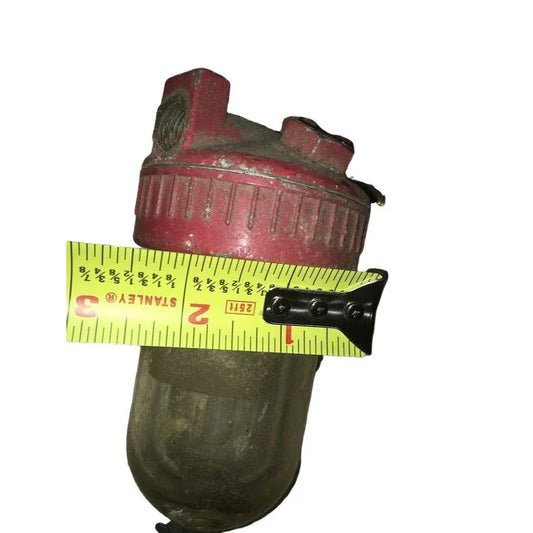 Vintage TRACTOR PART Carburator? Glass bulb with lid and in and outlets - automotive tool part 5 1-2x 2 1-2 inches, Arrow Tools chicago A+ Stuff A+ Stuff Tractor Parts & Accessories