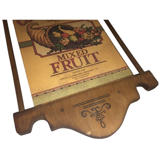 Cornucopia Brand Mixed Fruit Vintage Advertising Wooden Wall Decor Cornucopia A+ Stuff