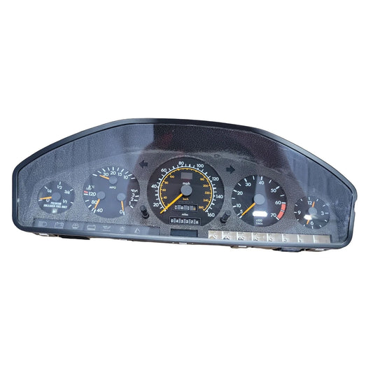 1990s Mercedes Benz 129 540 57 47 Instrument Cluster 87001226 Speedometer 45K Mercedes Benz A+ Stuff instrument cluster