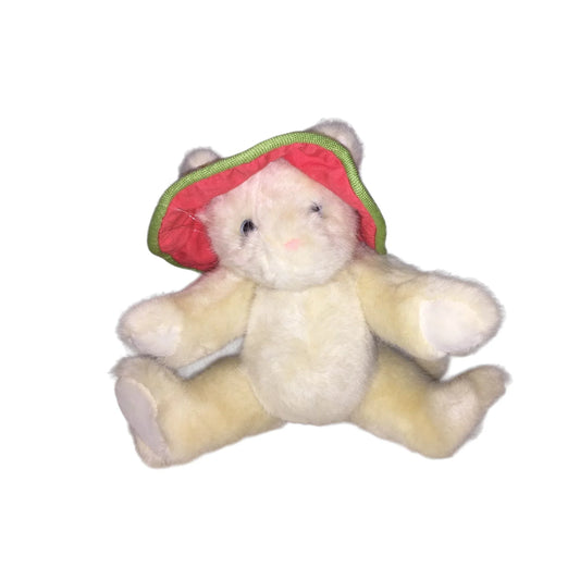 Douglas Co. Cuddle Toy PENELOPE Jointed Plush Cat with Watermelon Hat Vintage Cat Toy Douglas Co. A+ Stuff Stuffed Animals