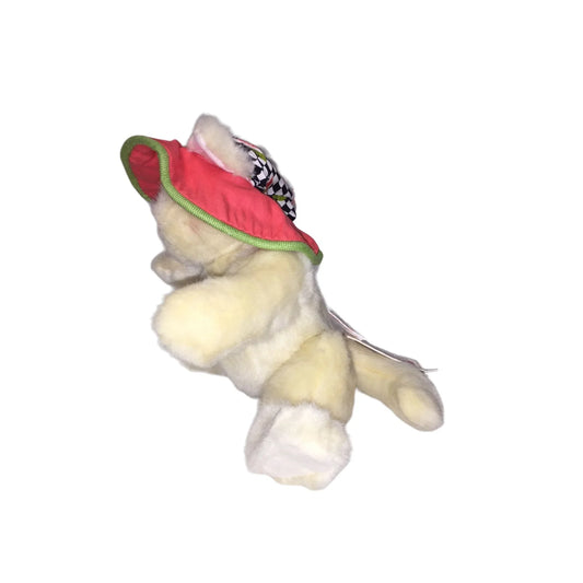 Douglas Co. Cuddle Toy PENELOPE Jointed Plush Cat with Watermelon Hat Vintage Cat Toy Douglas Co. A+ Stuff Stuffed Animals