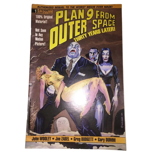 Plan 9 From Outer Space Thirty Years Later! - Vintage Comic Book 1989 - John Wooley, Joe Zabel, Greg Budgett, Gary Dumm Eternity A+ Stuff