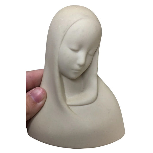 Mother Mary Bust etched Boys Town Nebraska on Bottom - Religious Decor Boys Town Nebraska A+ Stuff