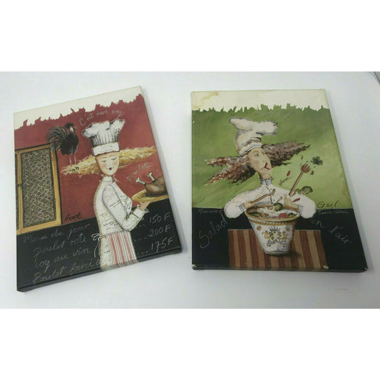 Fun Kitchen Art -Chef Pictures Blonde, Big Haired Female Chef - Bold & Fun