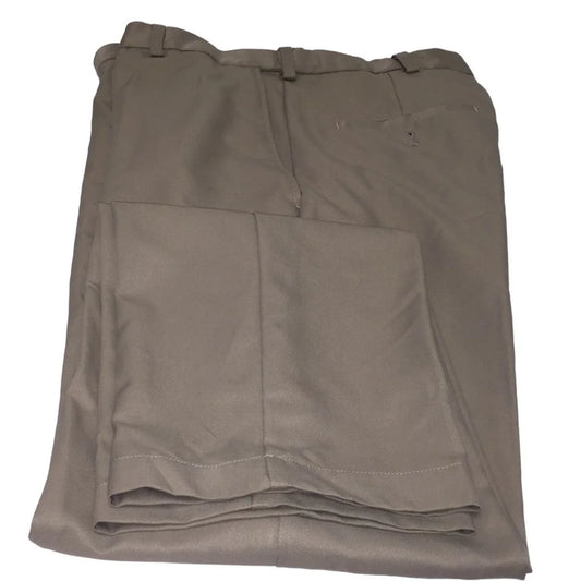 Haggar Mens Tan Flat Front Dress pants Size 32x32 Haggar A+ Stuff