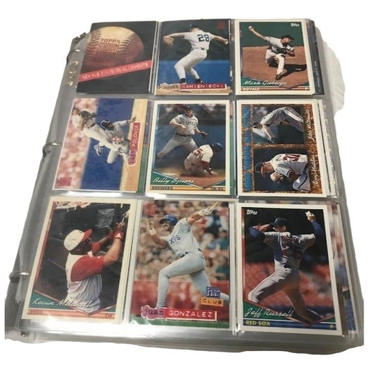 Baseball Cards Binder