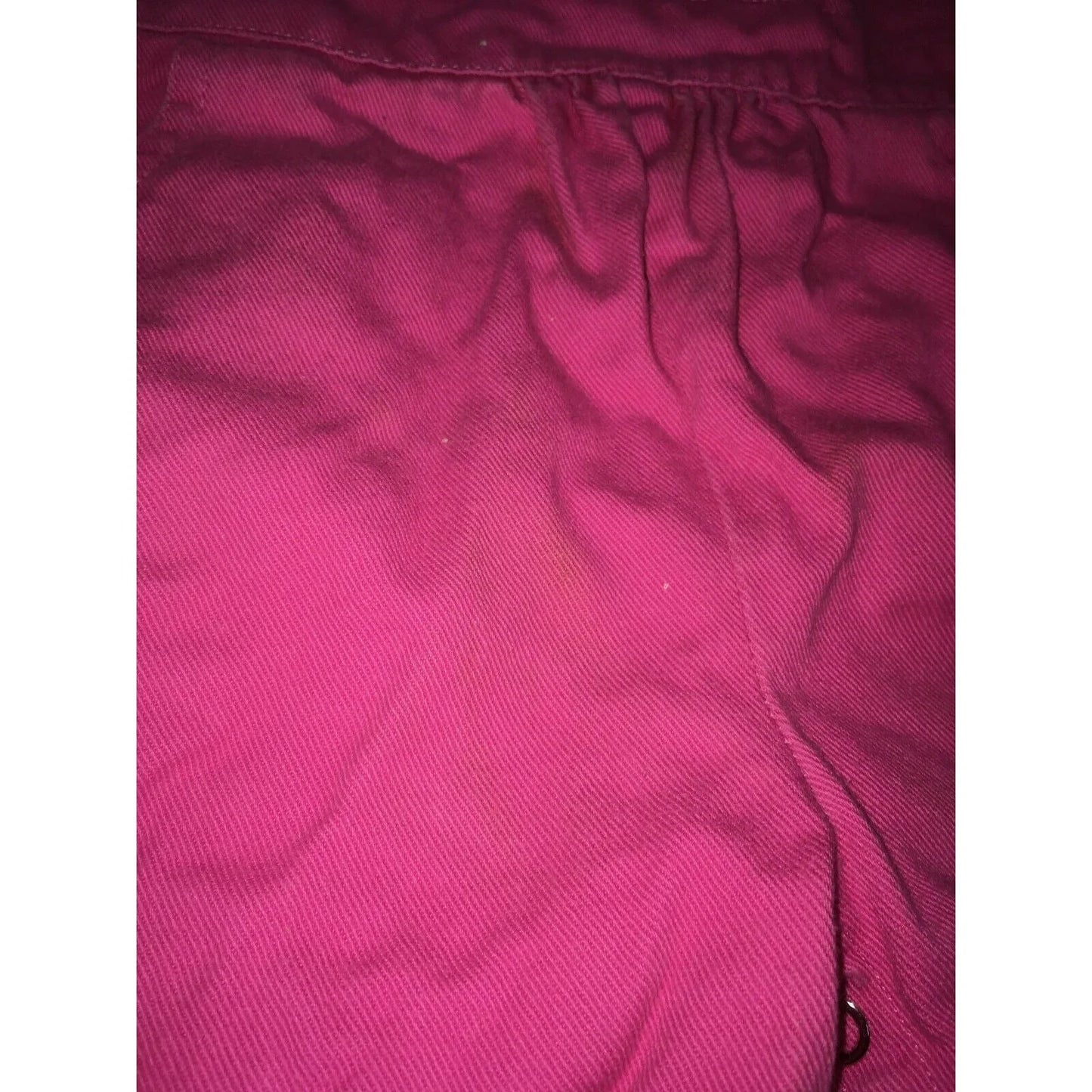 Vintage JET SET Toddler Bold Pink Denim Overalls w Front Pocket Jet Set A+ Stuff Overalls