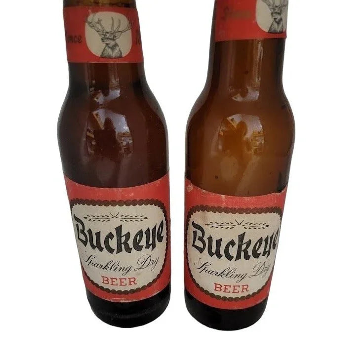 Vintage BUCKEYE Sparkling Dry BEER Bottle - Mancave beer bottle collection - great vintage find! buckeye A+ Stuff Glass