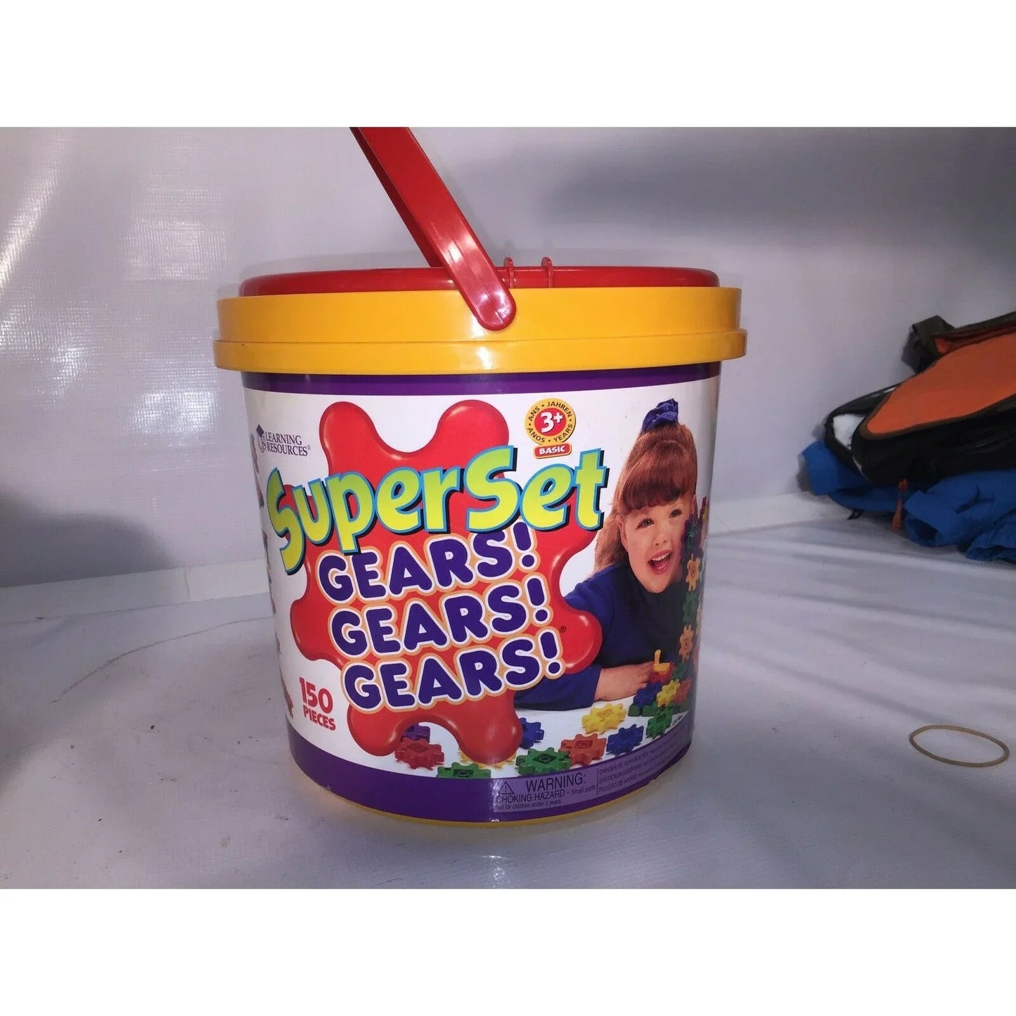 Gears!Gears!Gears!® Tub Super Building Set Supports STEM - 130+ Pcs A+ Stuff A+ Stuff Building Toys