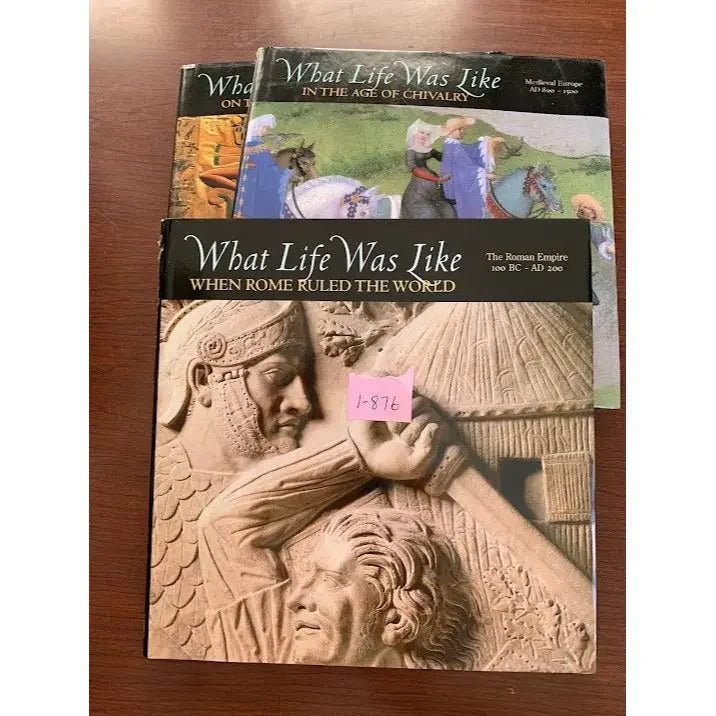 Time Life Books - What Life Was Like Set - Egypt, Medieval Europe, The Roman Empire time life boods