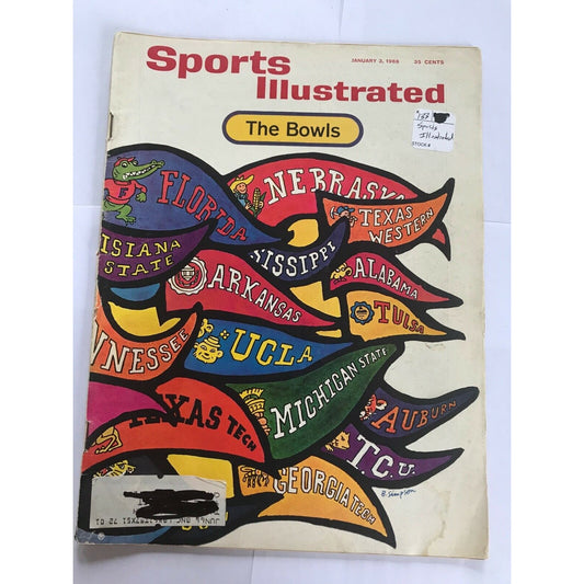 Sports Illustrated Magazine- January 3, 1966 The Bowls College Football Overview