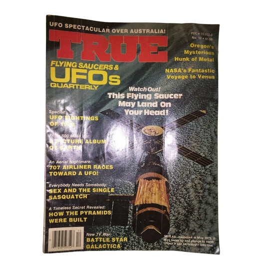 TRUE Magazine - Flying Saucers and UFOs Quarterly - UFO Spectacular over Australia - no 12 - Winter 1979 - paranormal - aliens True Magazine A+ Stuff