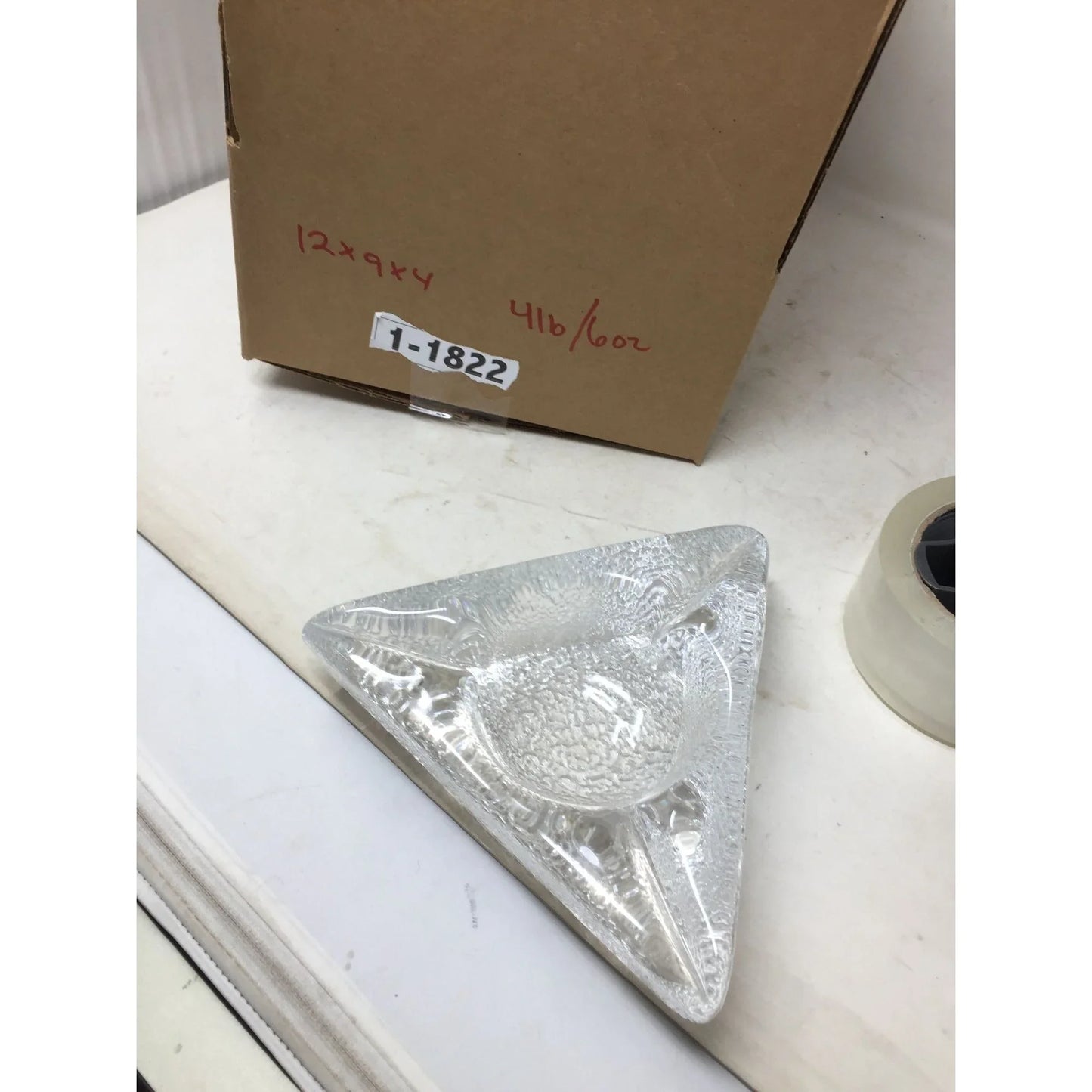 Triangle Glass Tealight Candleholder - 7.5" Longest Side A+ Stuff A+ Stuff