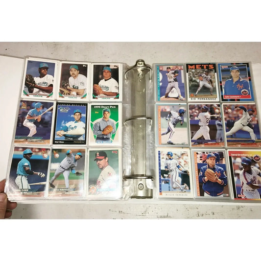 LARGE Binder BASEBALL Cards MLB Mvp Sandberg, Griffey, Sanders, TOPPS