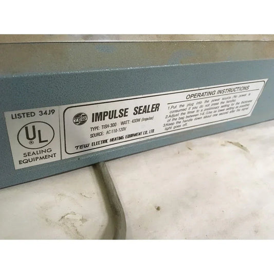 TEW Election - Impulse Sealer - TISH-300 - Bag Sealer- Plastic bag sealer - used - working when tested TEW ELECTION A+ Stuff Impulse Sealers