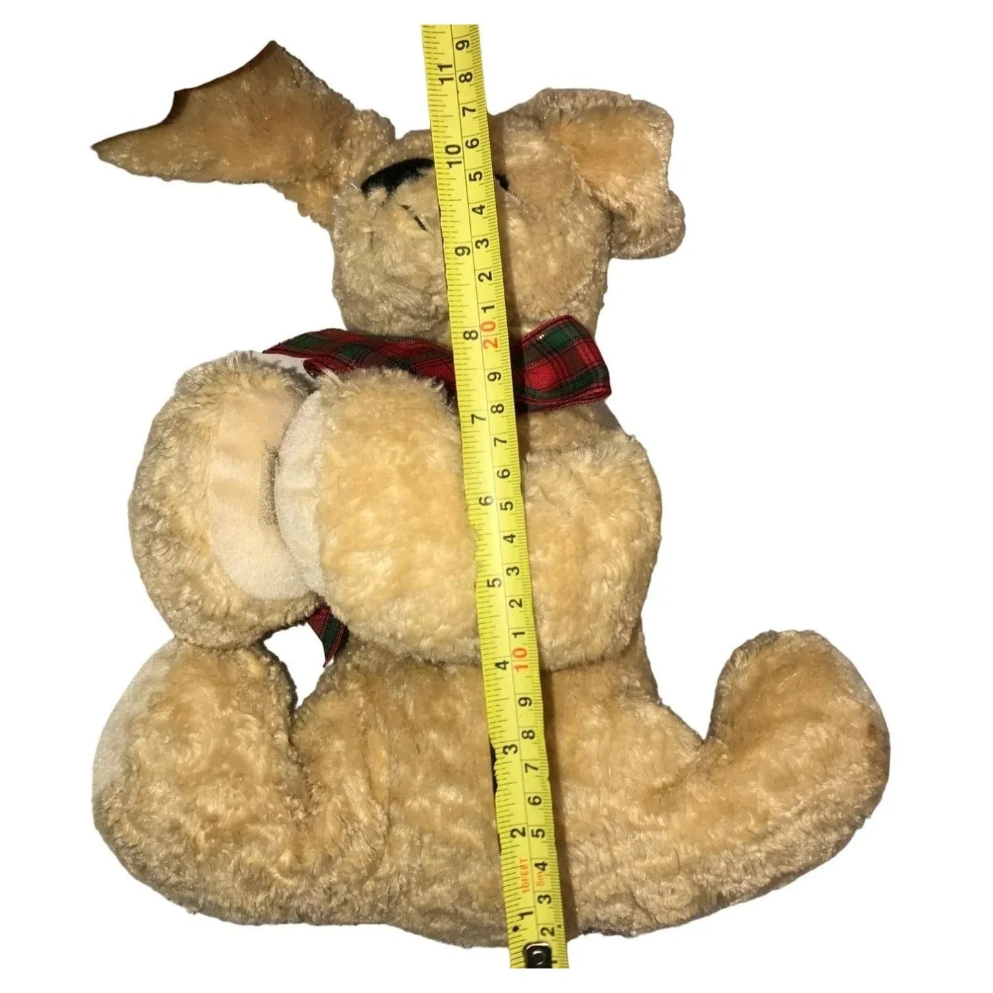 Sweet Gund Praying Puppy with Red and Green Christmas Bow - 11" Holiday Plush Gund A+ Stuff