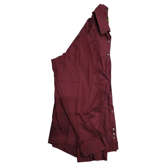 Roberto Villini Collezioirne Button Down Men's Dress Shirt - Dark Red / Maroon 17 1/2 x 36/37 Roberto Villini A+ Stuff