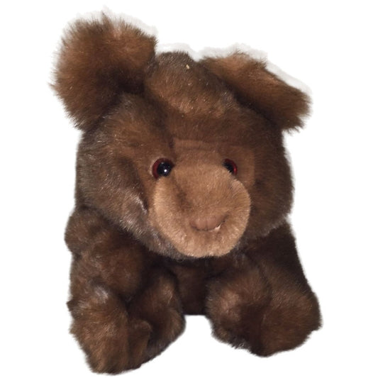 Gund Collector's Classic Brown Bear - Walks on All Fours - 14" Long - Realistic Fur Collectible Plush Bear
