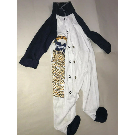 University of Michigan Wolverines Infant Sleeper (Med 14-18lb) A+ Stuff A+ Stuff onesie