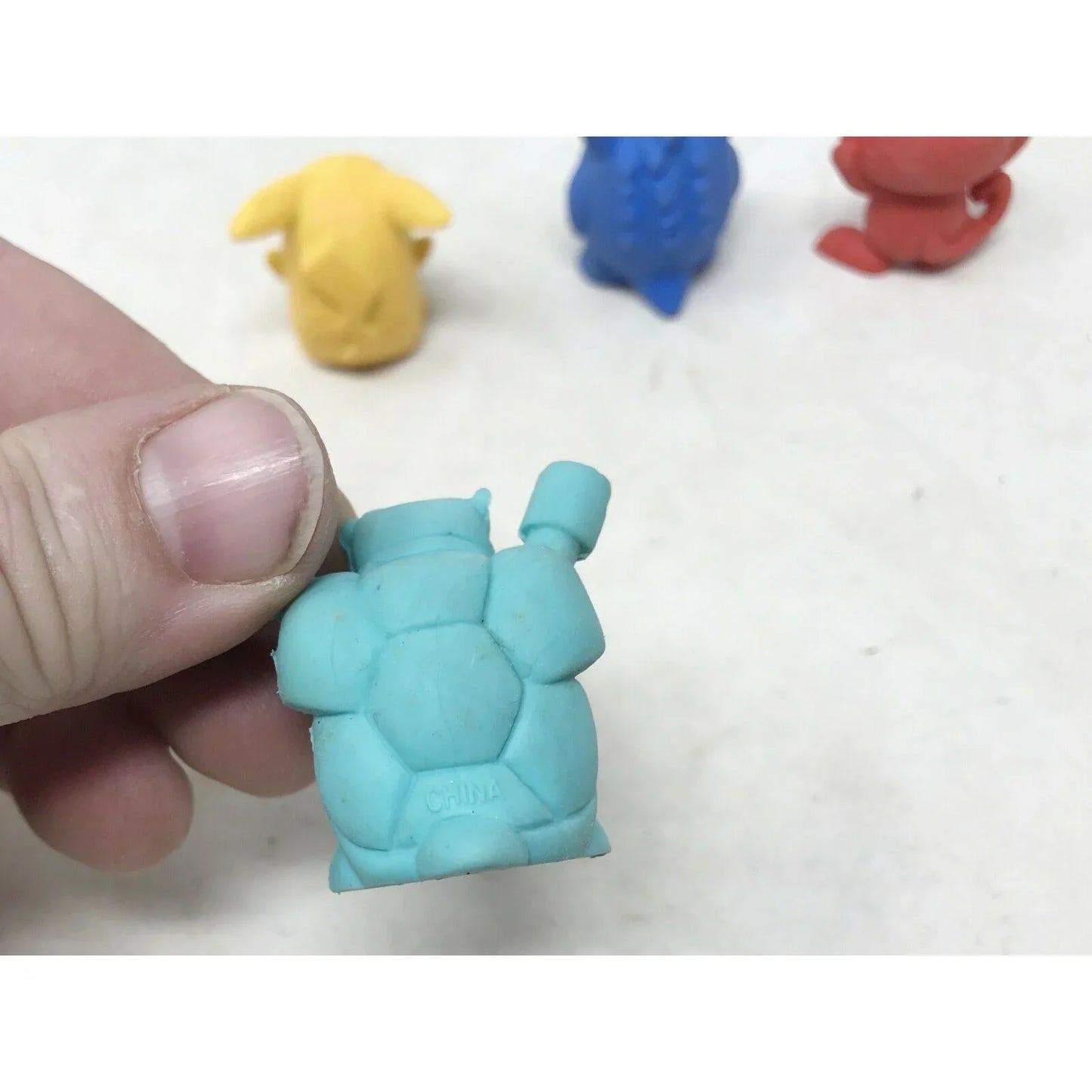 Vintage POKEMON Characters Set of 4 PIKACHU Meowth Blastoise POKEMON A+ Stuff Doll & Action Figure Accessories