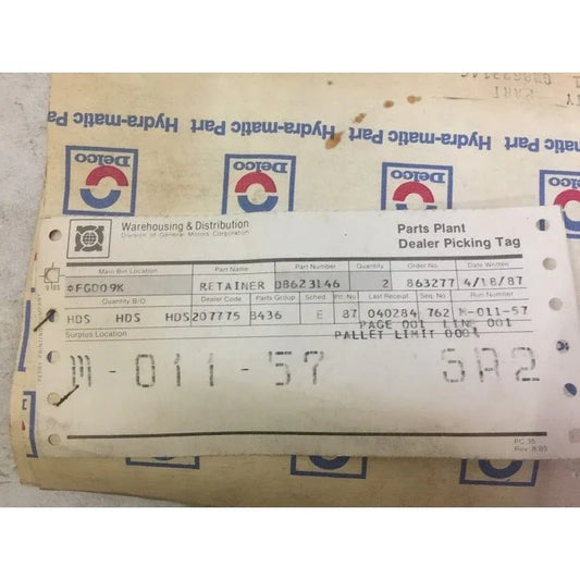 Genuine GM NOS 8623146 gr 4.164 - RETAINER (Inter Clu Spr) GM vintage Auto Part GM part Discontinued General Motors OEM Part - Vintage GM Re GM A+ Stuff Tools