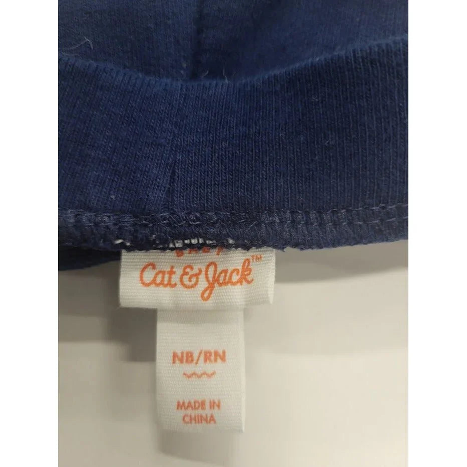Cat and Jack Newborn Sweatpants - Navy and white - quilted knees cat & jack A+ Stuff Pants
