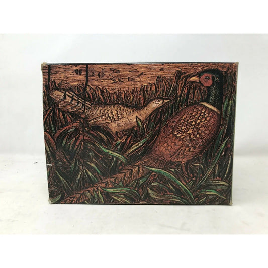 Avon PHEASANT Decanter Leather WILD COUNTRY After Shave w Box Avon A+ Stuff Aftershave