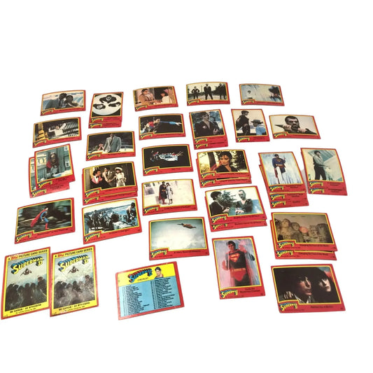 SUPERMAN 2 Character Profile and Picture Cards Set Movie Cards superman