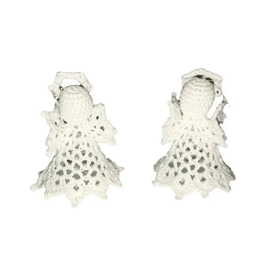 Vintage ANGEL Ornaments - Crochet Angel Christmas Tree Ornaments. Very condition A+ Stuff A+ Stuff Holiday Ornaments
