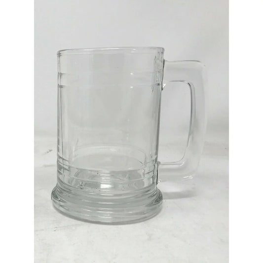Classic BEER MUG Heavy Glass Beer Mug With Thick Handles Unbranded A+ Stuff Glass