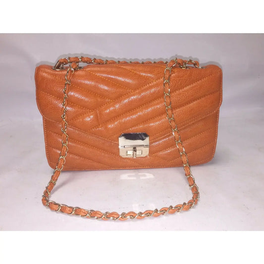 MIZTIQUE Vivid ORANGE Pillowed Clutch HANDBAG Adjustable Strap Miztique