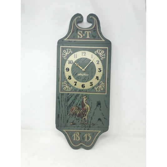 VINTAGE 'Lady Seth' SETH THOMAS Cornwall Wall Clock w Rooster Art Seth Thomas A+ Stuff Clocks