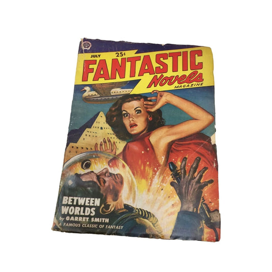 FANTASTIC NOVELS MAGAZINE - 1949 JULY Vol.3, No.2 - VINTAGE PULP - Great Find! Fantastic Novels A+ Stuff Pulp Fiction