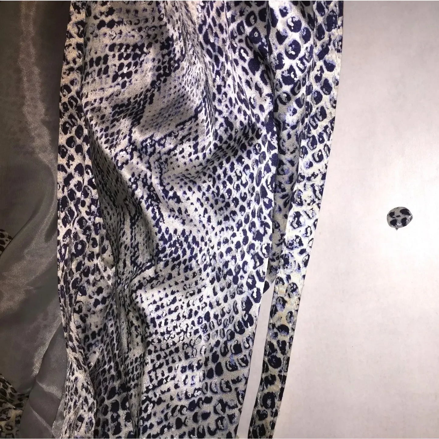 Women's Long Sleeve SNAKE PATTERN Collared DRESS Size 8-10 Starington