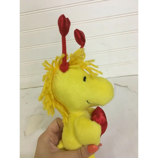 Hallmark Peanuts WOODSTOCK w Valentine HEART Antenna & Large Heart Peanuts A+ Stuff Stuffed Animals