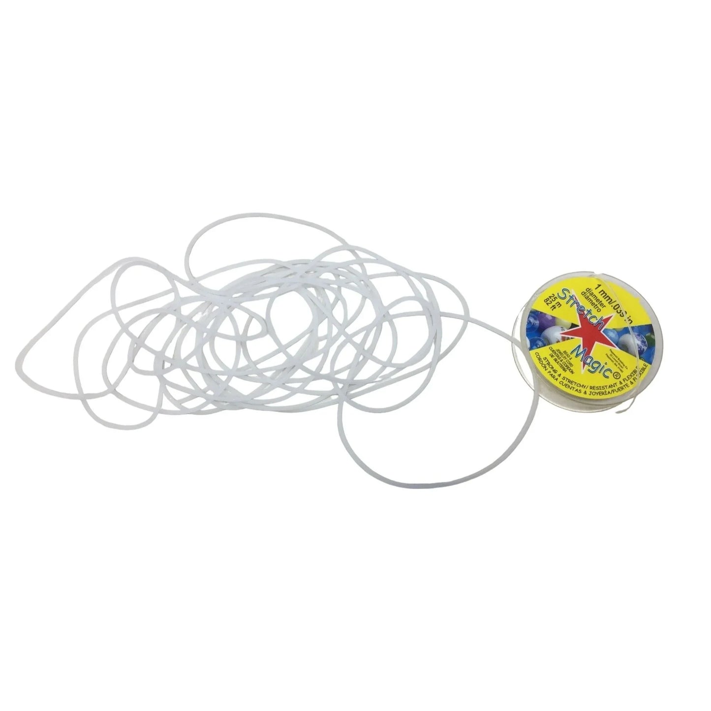 Bead Jewelry Making Set String and Beads of Various Colors (Pink, Blue, White, Black) Craft Making A+ Stuff A+ Stuff