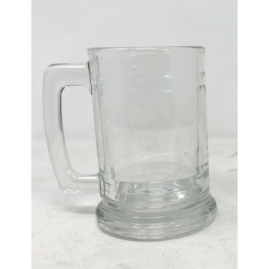 Classic BEER MUG Heavy Glass Beer Mug With Thick Handles Unbranded A+ Stuff Glass