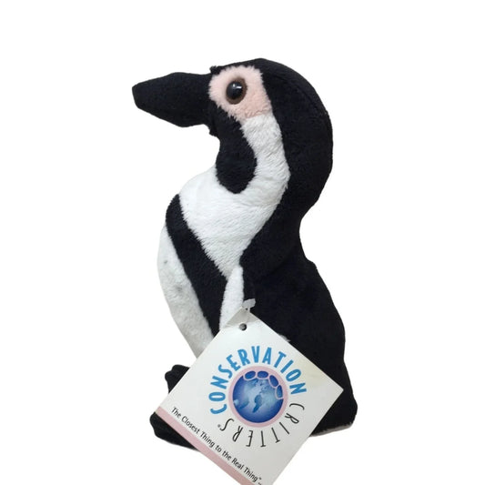 Conservation Critters Black Footed African Penguin Plush Stuffed Animal - Nature, Realistic Animal Toy Conservation Critters A+ Stuff