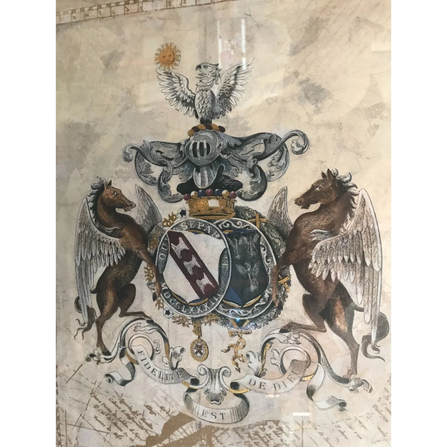 TIME of HONOR Family CREST Print in Beautiful Detailed Frame - Bombay Trading Co Bombay Trading Company A+ Stuff Home Decor Decals