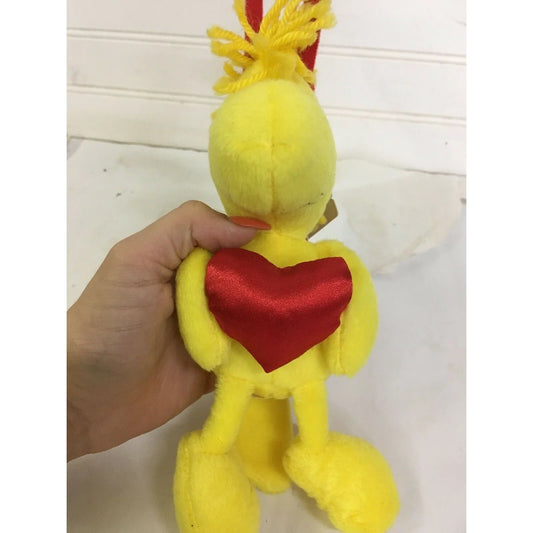 Hallmark Peanuts WOODSTOCK w Valentine HEART Antenna & Large Heart Peanuts A+ Stuff Stuffed Animals