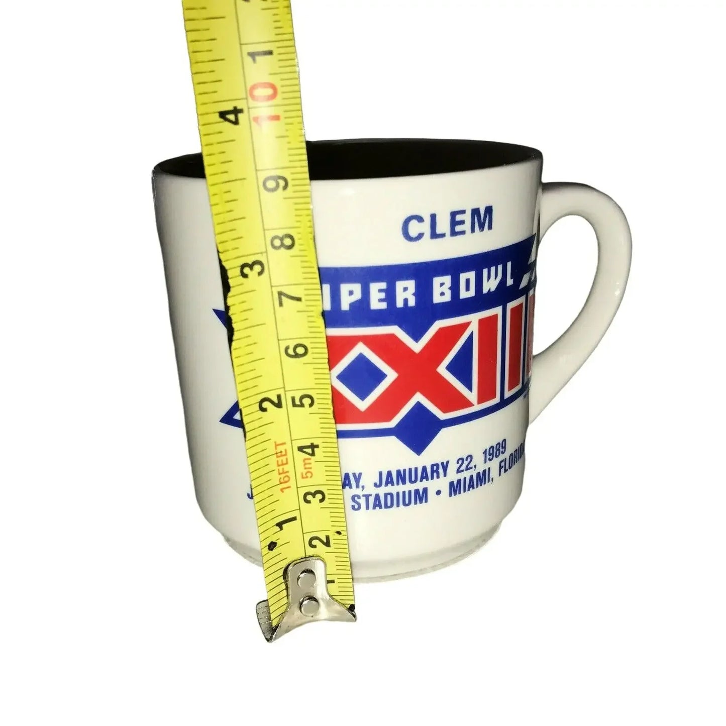 'CLEM' 1989 Super Bowl XXIII Cincinnati Bengals NFL Football Mug super bowl