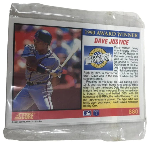 1991 Score Baseball Award Winners Complete Set all (6) subset cards #875-880 SCORE A+ Stuff