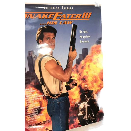 Snake EATer iii ... His Law His Rules - Lorenzo Lamas - 80s action movie poster Original Vintage Movie Poster A+ Stuff A+ Stuff